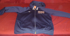 NIKE FIT DRY TEAM MANCHESTER VOLLEYBALL JOHNSON12 BLUE ZIP UP HOODIE SWE... - $22.49
