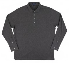 New Peter Millar Amble Long-Sleeve Cotton Cashmere Polo Tailored Fit Men... - $74.55