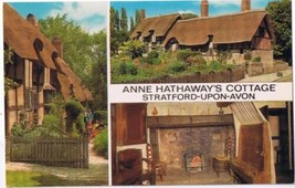 England Postcard Anne Hathaway Cottage Stratford Upon Avon Multi - £1.72 GBP