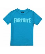 FORTNITE Youth T-Shirt LOGO Light Blue Gaming Shirt Age 16 - $20.04