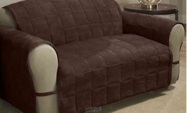 Ultimate Furniture Sofa Protector Chocolate 100% Quilted Polyester Fabric - £37.96 GBP