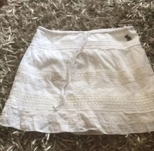 Abercombie Girls Off White Ivory Lined Summer Skirt Sz M - £14.87 GBP