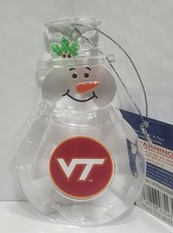 Virginia Tech Hokies Snowman Ornament - NCAA - $12.60