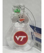 Virginia Tech Hokies Snowman Ornament - NCAA - $17.58 CAD