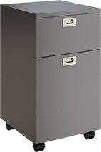 Gray 2-Drawer Rolling File Cabinet From Lavish Home. - $95.98