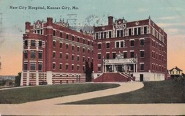 New City Hospital Kansas City Missouri MO 1912 to Nevada Postcard D30 - $2.99