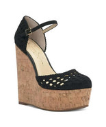 Jessica Simpson Women Black Marshela Buckle Heeled Sandal - $35.52+