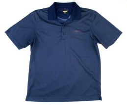 GREG NORMAN Play Dry Men&#39;s Golf Polo Shirt L Blue - £14.66 GBP