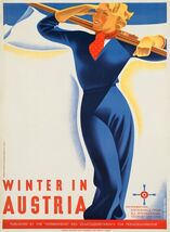 b Vintage Travel Poster Art 12x8in Metal Sign winter in Australia - $24.74