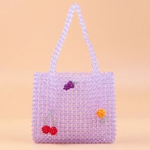 Handbags For Women 2023 Designer  Popular Bead Bag Hand-woven  Handbag Party Bag - £76.81 GBP