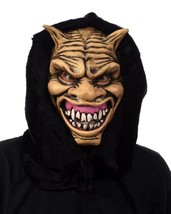 Devil Mask Horns Satan Demon Big Grin Teeth Lucifer Ugly Creepy Halloween ML1007 - £57.73 GBP