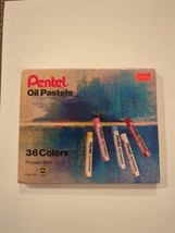 Vintage Pentel Oil Pastels 36 Colors Regular Size Nontoxic Sealed Madein Taiwan - £14.84 GBP