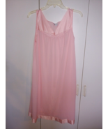 VTG. VANITY FAIR LADIES SLEEVELESS SHORT PINK NYLON NIGHTIE-M-WORN ONCE-... - $24.22 CAD