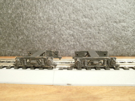 Unknown HO Brass 4-Wheel Truck Frames with Wheel Wipers - $7.50