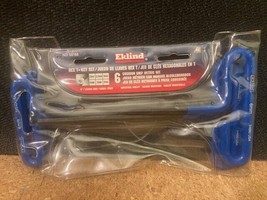 6 In. Series Cushion Grip Hex T-Key Set With Pouch Size 2 Mm To 6 Mm (6-... - $14.50