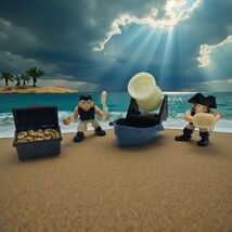 Fisher Price Great Adventures Ghost Raiders Glow in Dark Figure Lot Vint... - $33.94