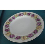 Vintage Porcelain Platter – Violets &amp; Pansies – &quot;Zeh Scherzer&quot;  13&quot;  ^^^^ - $86.64 CAD