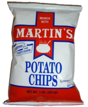 Martin&#39;s Original Potato Chips-Case Pack of 30/1 oz. Bags - £27.22 GBP