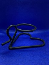 Heart Shaped Handheld Candle Holder Wrought Iron Primitive Farmhouse Decor - £3.51 GBP