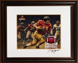 Donald J. Trump all star football player, 11X14 HAND SIGNED BY THE ARTIST. - $2,588.24 MXN