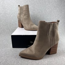 Nine West Orleeh 2 Womens Faux Suede Ankle boots 9.5 Wide block heel - £38.88 GBP