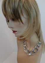 Unbranded Bold Chunky Chain Statement Necklace Adjustable to 14&quot; - £14.22 GBP