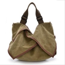 New Desigh Women Autumn And Winter Canvsa Handbag Female Fashion Bags Large Capa - £43.70 GBP