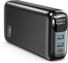 Portable Charger 50000mAh Power Bank 22.5W Fast Charging External Battery Pack L - £60.83 GBP