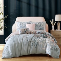 Peach Leaves on Sage 5 Piece Reversible Comforter Set - $3,094.96 MXN+