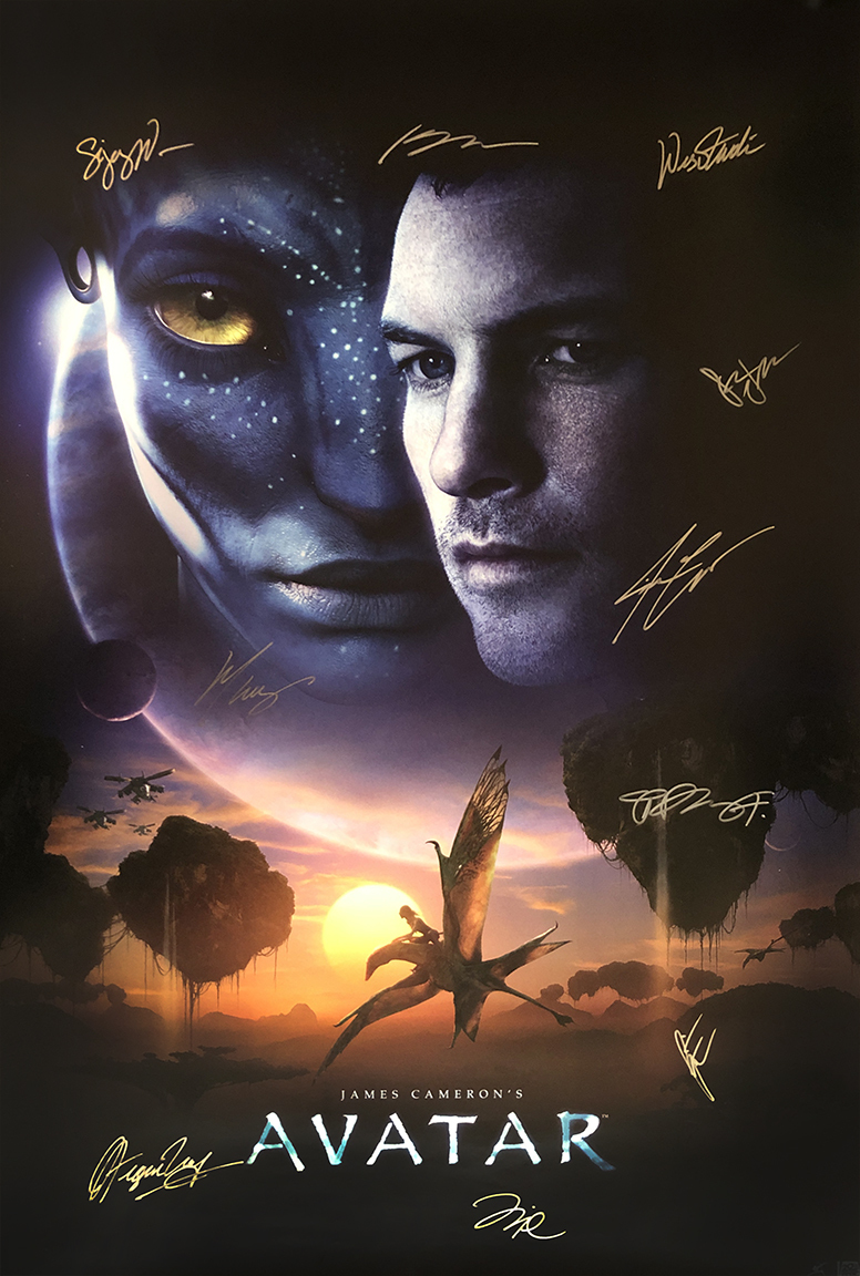 AVATAR  MOVIE POSTER SIGNED - £168.89 GBP