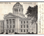 Kankakee Contea Tribunale Casa Kankakee Illinois Il DB Cartolina Y6 - £3.58 GBP
