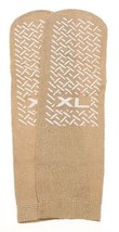 Medline 10606D XL Beige Slipper Socks Pair Men&#39;s 10-12 Womens 11-13 For ... - $19.93