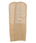 Medline 10606D XL Beige Slipper Socks Pair Men&#39;s 10-12 Womens 11-13 For ... - $27.37 CAD