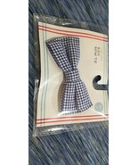 Kids Toddlers Blue Chambray 4&quot; Long Bow Tie 100% Cotton - £6.29 GBP