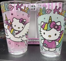 Hello Kitty Unicorn Rainbow 16-Ounce Pint Glasses | Set of 2 - €21,45 EUR