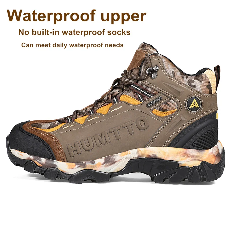 HUMTTO Waterproof Hi Boots Leather  Climbing Trek Shoes  Outdoor Mountain  for S - £248.95 GBP