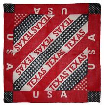 22&quot;x22&quot; Texas USA Red White Blue Stars 100% Cotton bandana Scarf Head Wrap Neck  - £2.90 GBP