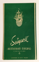 Seinpost Restaurant Tavern Holland Netherlands Wine Paper Menu 1954 - £15.44 GBP