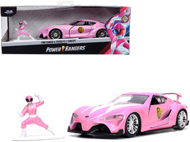 Toyota FT-1 Concept Pink Metallic and Pink Ranger Diecast Figurine &quot;Power Ranger - £19.45 GBP