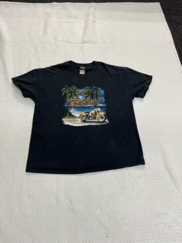 Harley Davidson IT&#39;S BETTER IN THE BAHAMAS Black T Shirt 2XL Freeport - $14.00