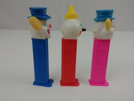 Lot of 3 Pez Dispensers Clowns Different Color Dispensers  - $11.63