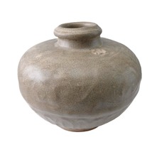 15th Century Thai Sawankhalok Kiln Celadon Jar - $410.60