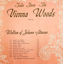 1939 Tales From The Vienna Woods Antique Sheet Music Johann Strauss DWNsm2 - $19.99