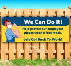 WE CAN DO IT! PLEASE WEAR FACE MASK Advertising Vinyl Banner Flag Sign USA - $17.84+