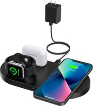 Wireless Charger, 3 in 1 Wireless Charging Station (with Adapter) - £19.38 GBP