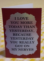 Set Of 6 Love Note Any Occasion Greeting Cards 3162C I Love You More Today  - £8.23 GBP