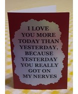 Set Of 6 Love Note Any Occasion Greeting Cards 3162C I Love You More Today  - $11.50