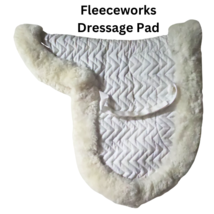 Fleeceworks Genuine Sheepskin Dressage Saddle Pad Medium USED image 2