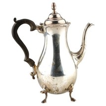 Vintage/Antico Argento Sterling Pera Forma con Piedini Caffettiera - $1,588.06