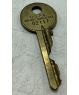 Vintage USPS Key &quot;Do not Duplicate&quot; Post office old Brass Key 02117 - £5.34 GBP